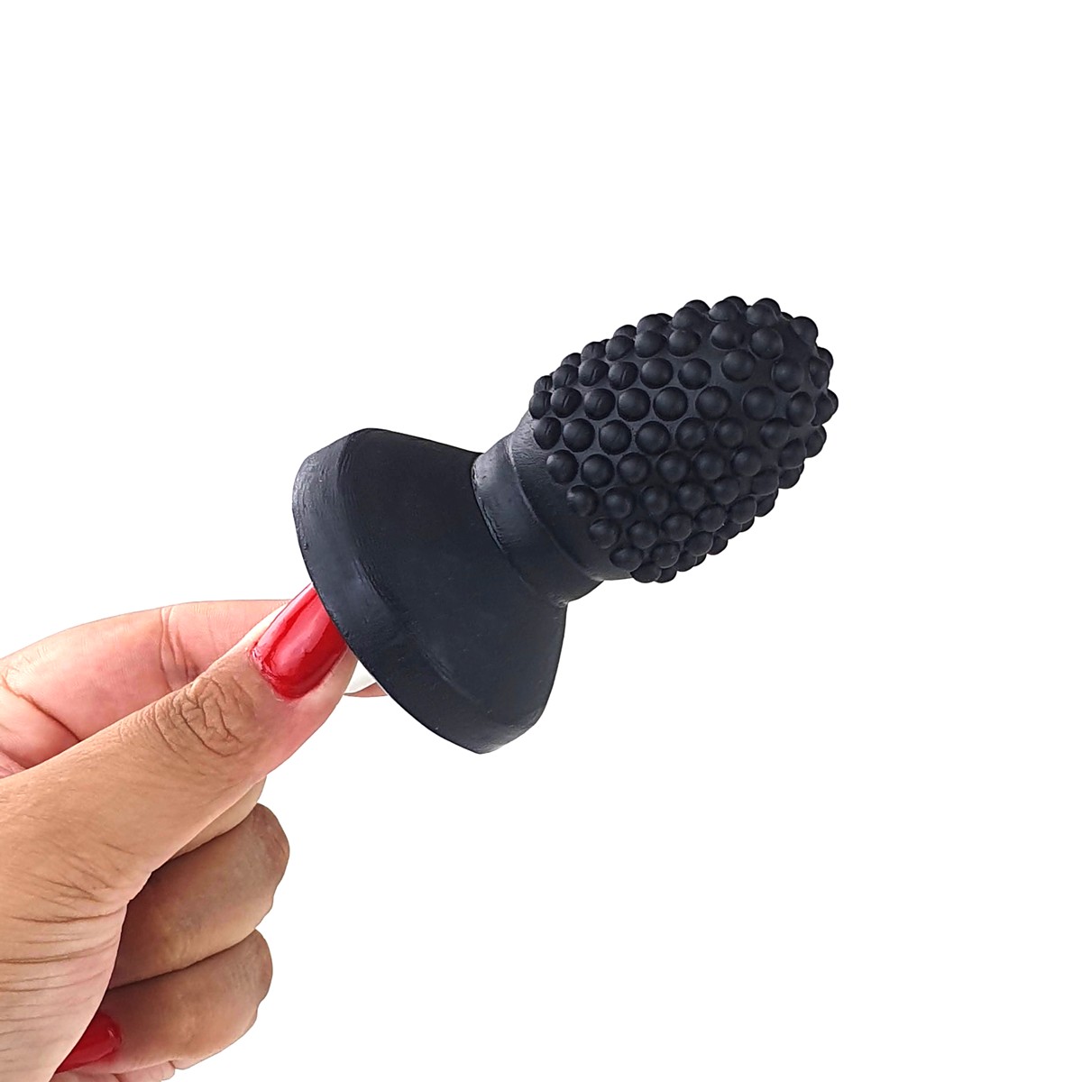 Plug Anal Arredondado com Nódulos, Base Achatada e Vibração - Exclusiva Comfortplug - 5