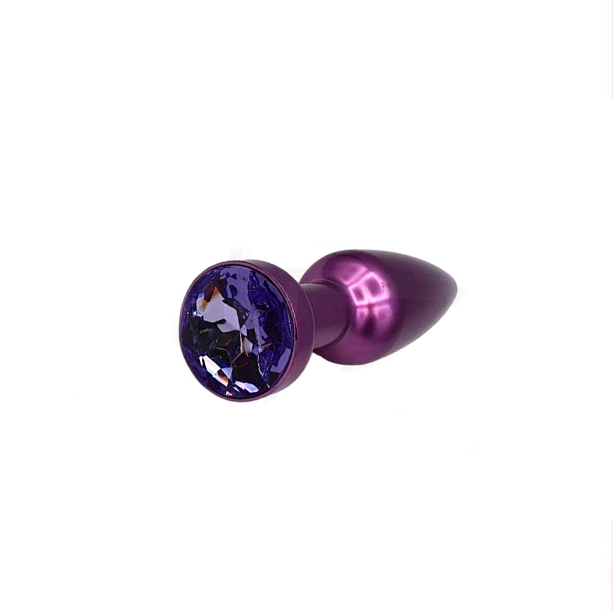 Plug Anal Cônico em Metal com Joia em sua Base - Anal Plug Stainless | 9,5 x 2,8 cm | Disponível em 3 Cores - 2