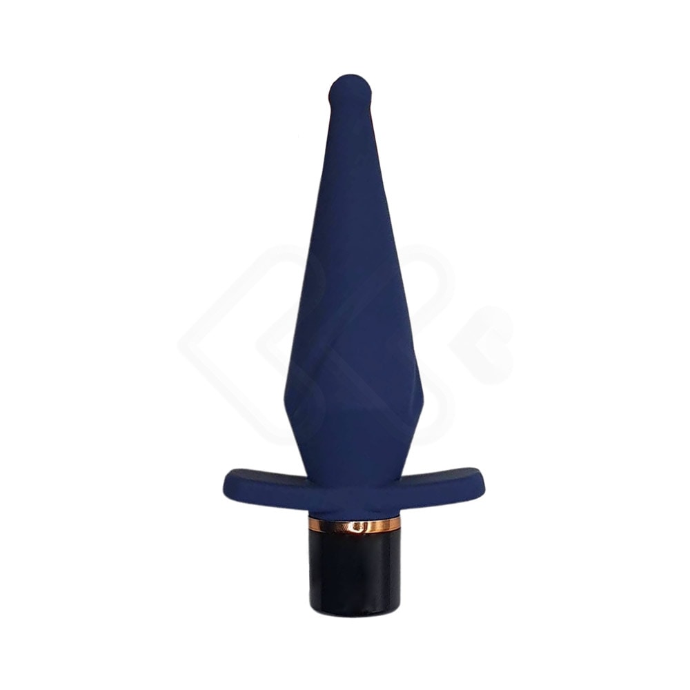 Plug Anal Cônico com 10 Modos de Vibração e Carregamento Magnético - Topo Toys Triangular | 9,4 x 3,4 cm - 2
