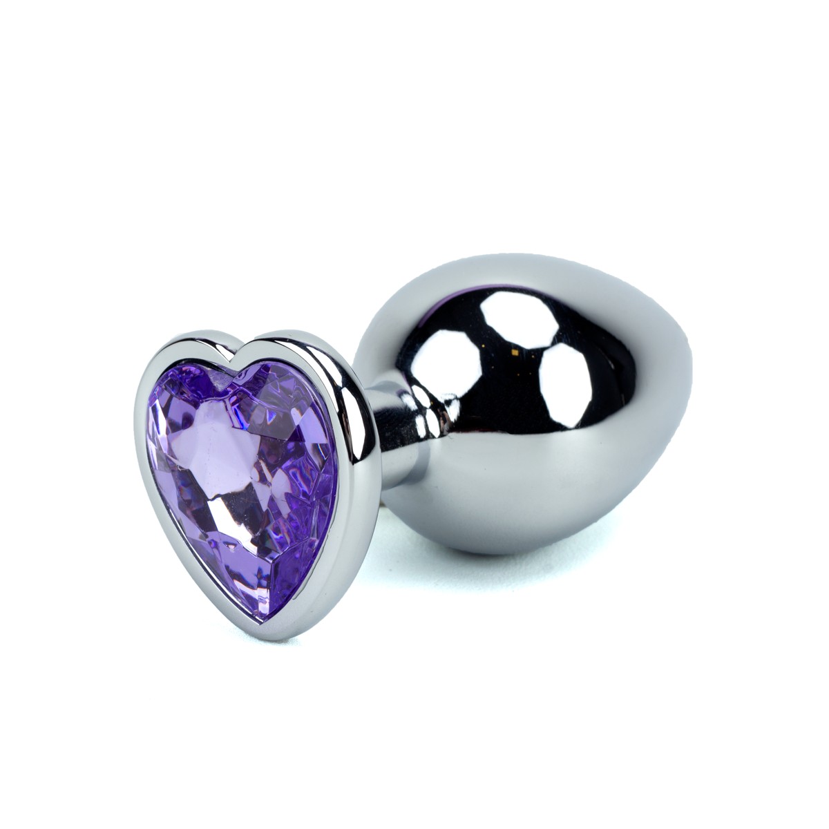 Plug Anal Cônico ''G'' com Detalhe de Joia na Base de Coração - Seamless Butt Plug Starting | 7,5 x 4,1 cm | Disponível em 9 Cores - 3