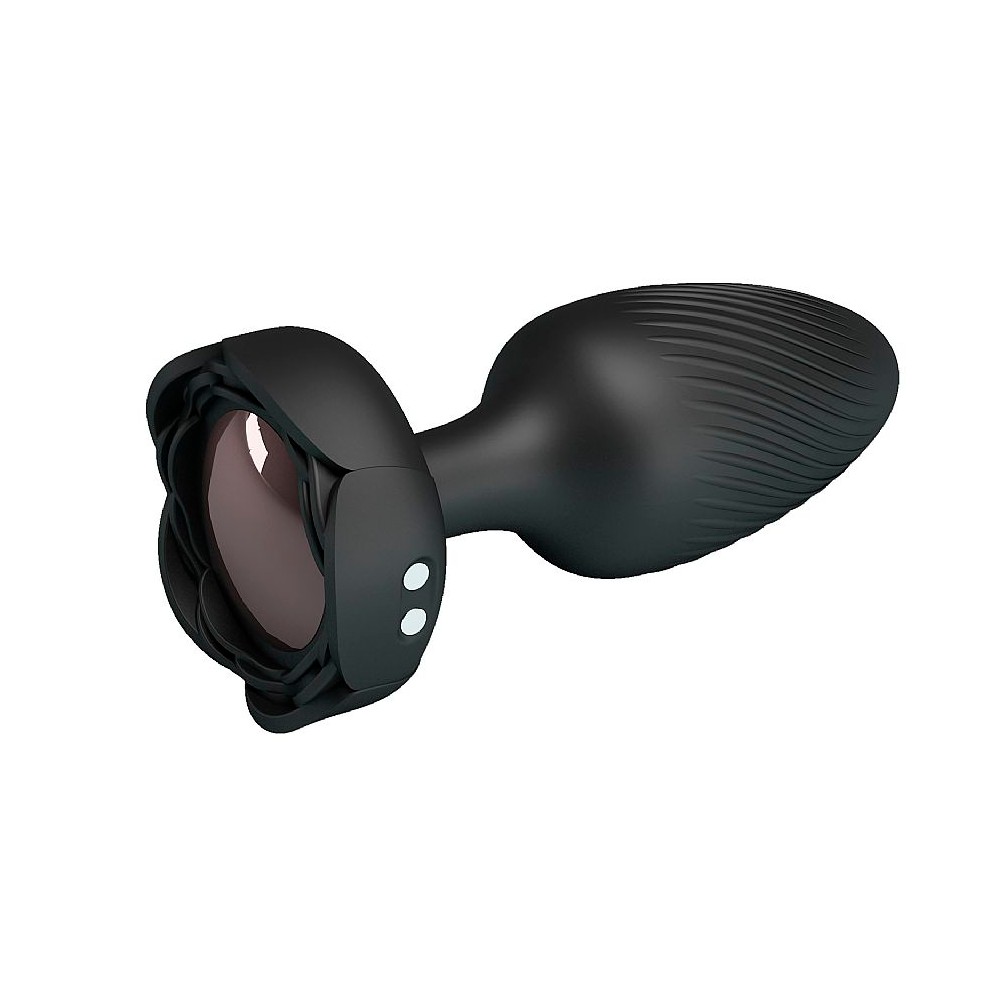 Plug Anal Cônico ''M" em Silicone com LED Colorido na Base e 10 Modos de Vibração - Pretty Love Osborn 3 | 8,2 x 3,3 cm - 5