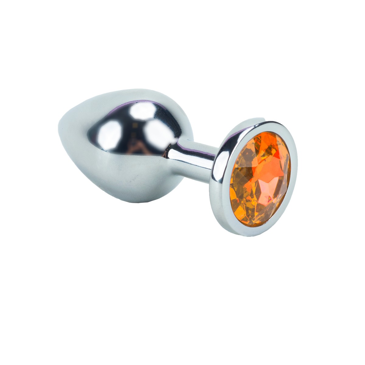 Plug Anal Cônico em Metal no Tamanho "M" com Joia na Base - Seamless Butt Plug Starting | 7,3 x 3,3 cm | Disponível em 9 Cores - 8