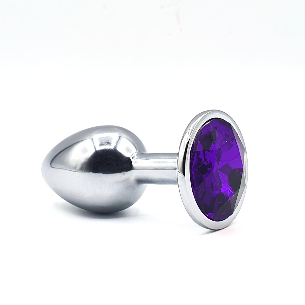 Plug Anal Cônico em Metal no Tamanho P com Joia na Base - Seamless | 5,5 x 2,6 cm | Disponível em 7 Cores - 3