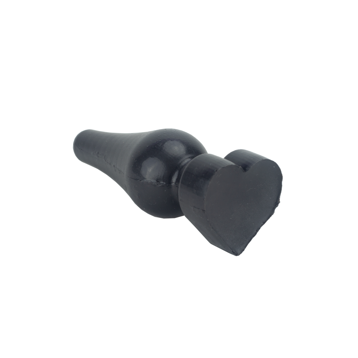 Plug Anal Cônico em PVC com Base Achatada no Formato de Coração - InNamorata Love Items | 10,1 x 3,7 cm - 2