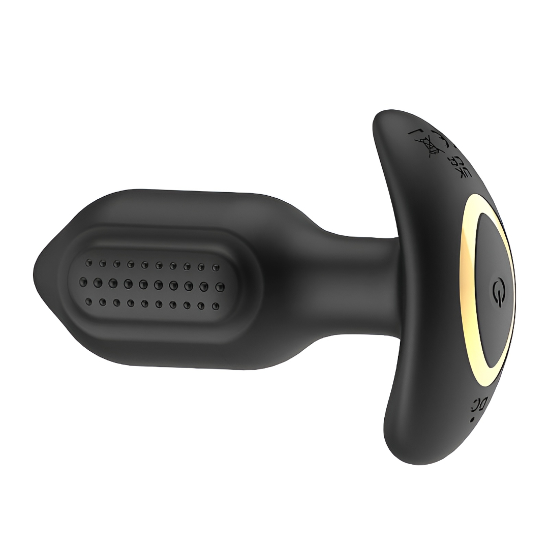 Plug Anal Cônico em Silicone com 9 Modos de Vibração e Rotação, Controle Via Aplicativo e Recarregável - SI Pong | 8,5 x 3,5 cm - 5