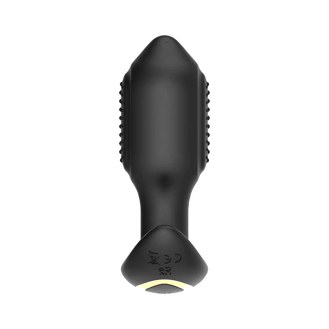 Plug Anal Cônico em Silicone com 9 Modos de Vibração e Rotação, Controle Via Aplicativo e Recarregável - SI Pong | 8,5 x 3,5 cm - 4