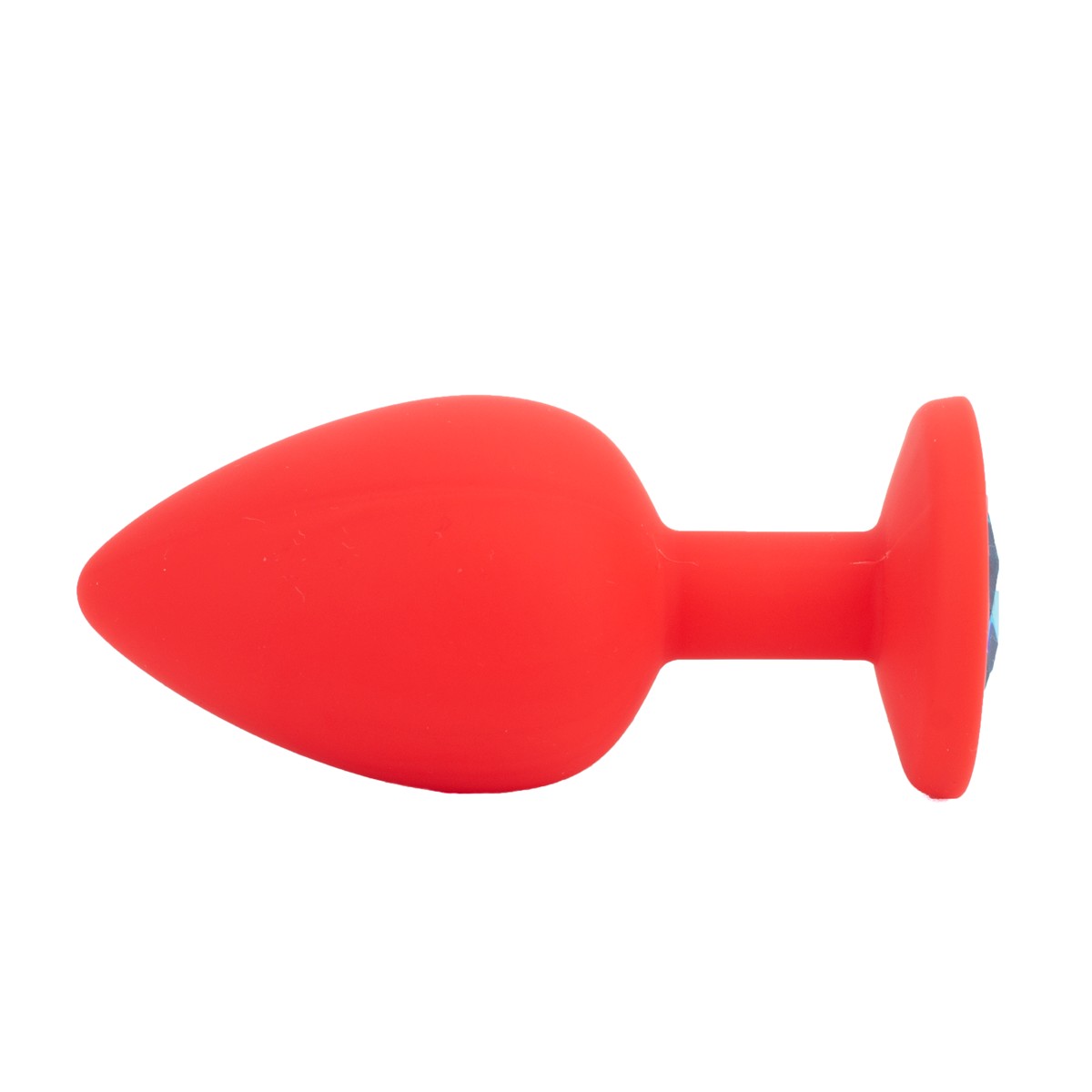 Plug Anal Cônico em Silicone com Joia na Base no Tamanho G - Sexy Import | 8,2 x 4,2 cm | Disponível em 4 Cores - 17