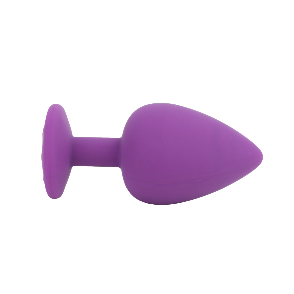 Plug Anal Cônico em Silicone com Joia na Base no Tamanho G - Sexy Import | 8,2 x 4,2 cm | Disponível em 4 Cores - 14