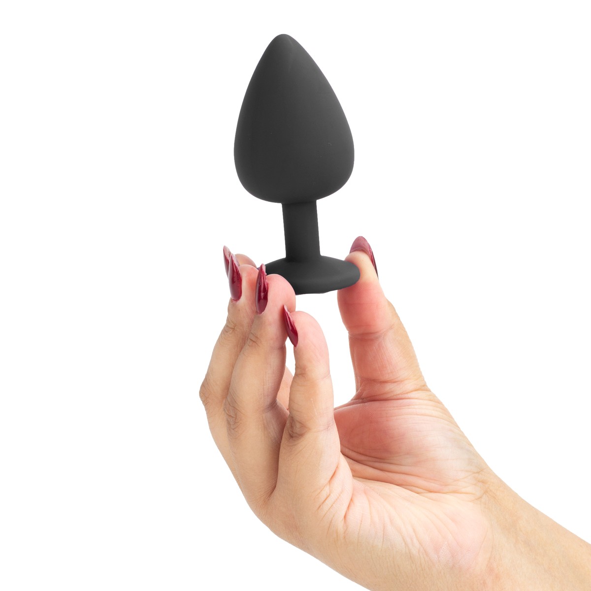 Plug Anal Cônico em Silicone com Joia na Base no Tamanho G - Sexy Import | 8,2 x 4,2 cm | Disponível em 4 Cores - 10