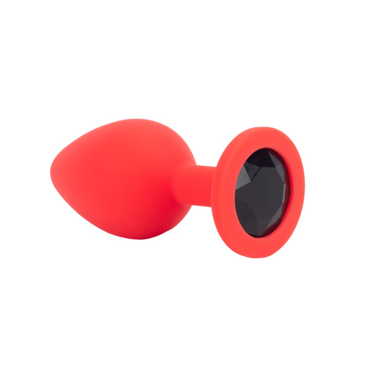 Plug Anal Cônico em Silicone com Joia na sua Base no Tamanho "P" - 6,5 x 2,7 cm | Disponível em 4 Cores - 14