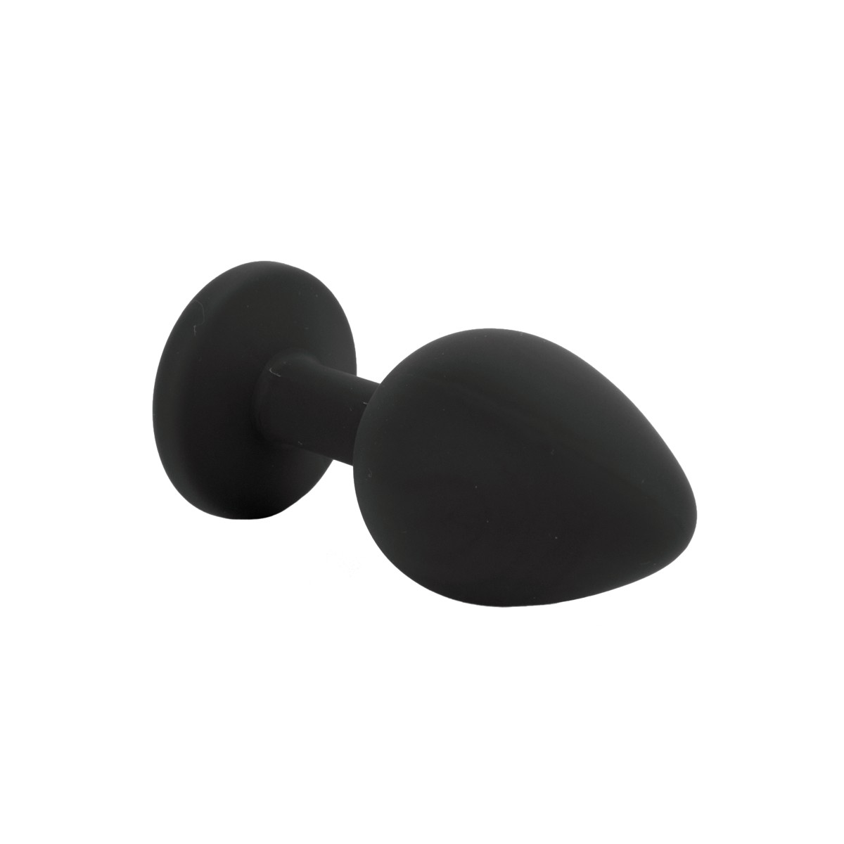 Plug Anal Cônico em Silicone com Joia na sua Base no Tamanho "P" - 6,5 x 2,7 cm | Disponível em 4 Cores - 3