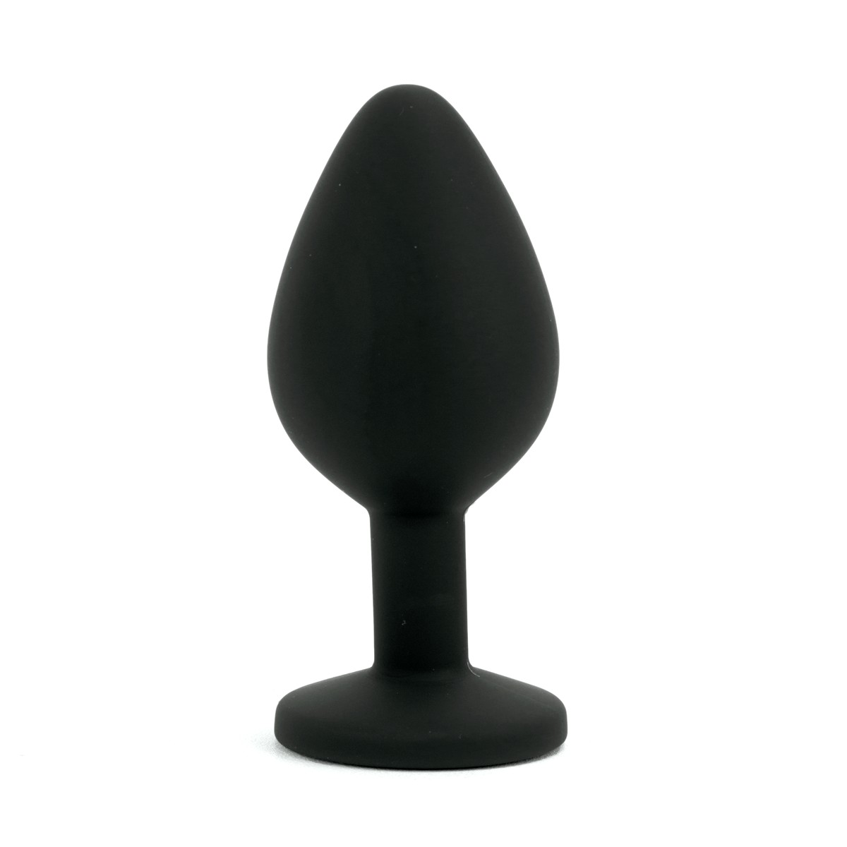 Plug Anal Cônico em Silicone com Joia na sua Base no Tamanho "P" - 6,5 x 2,7 cm | Disponível em 4 Cores - 4
