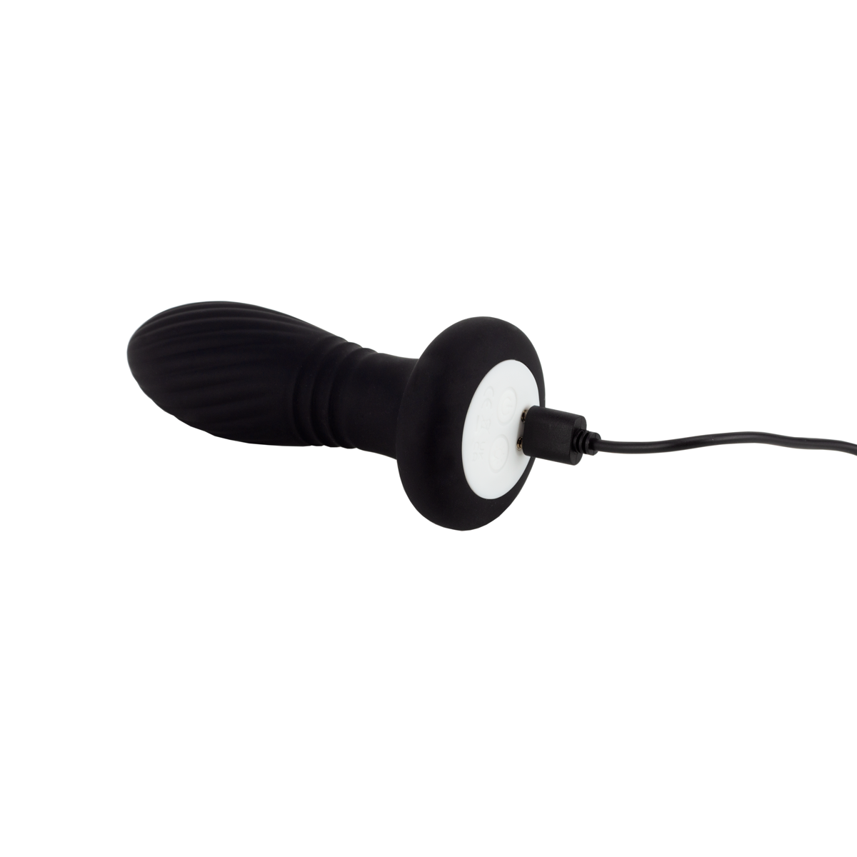 Plug Anal Cônico em Silicone com LED, 9 Modos de Vibração e Movimentos Vai e Vem e Controle Remoto Sem Fio - Bump Orgasm | 10 x 3,6 cm - 6