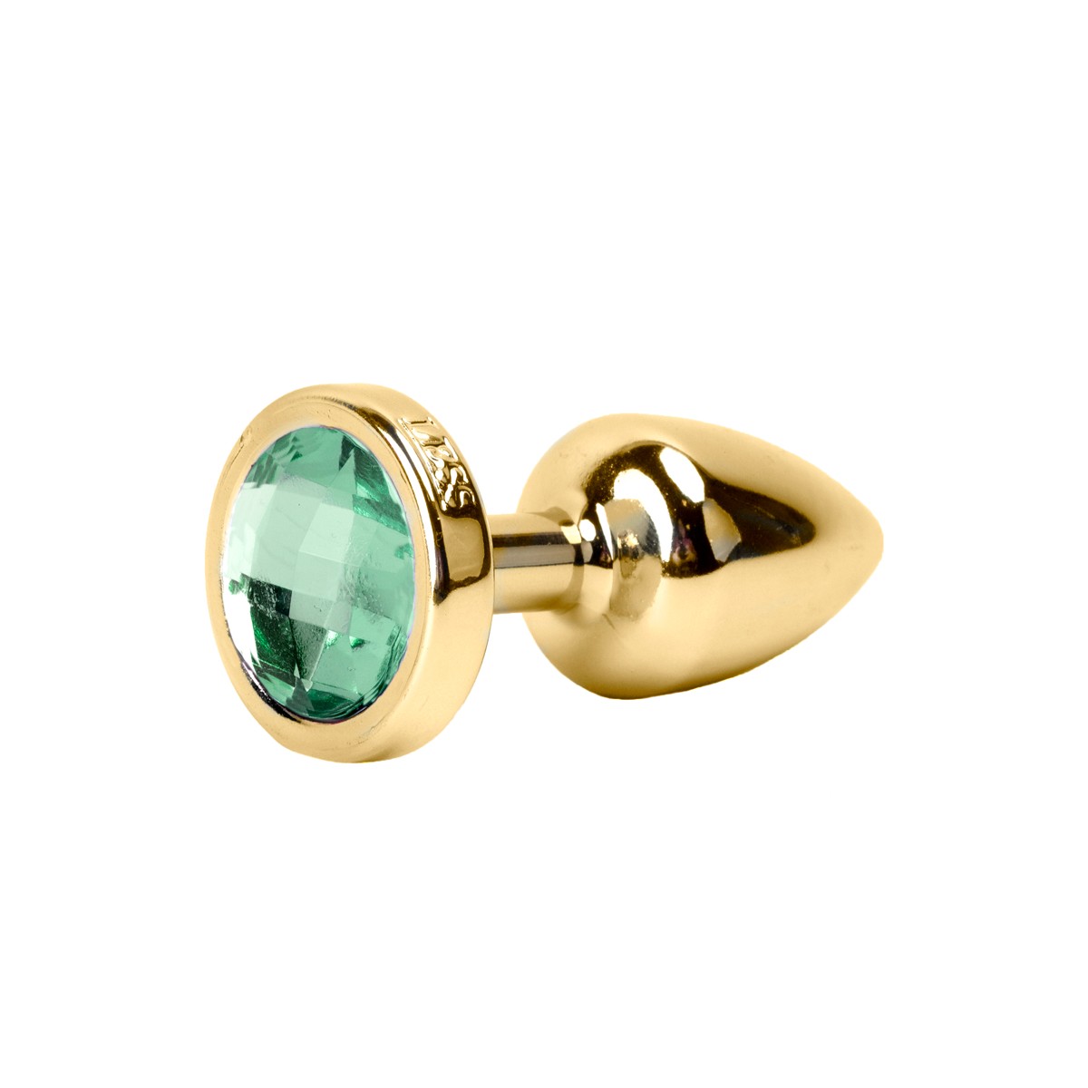 Plug Anal Dourado no tamanho "P" em ABS Atóxico com Formato Cônico e Detalhe de Joia - Hard Less | 6 x 2,6 cm | Disponível em 6 Cores - 5