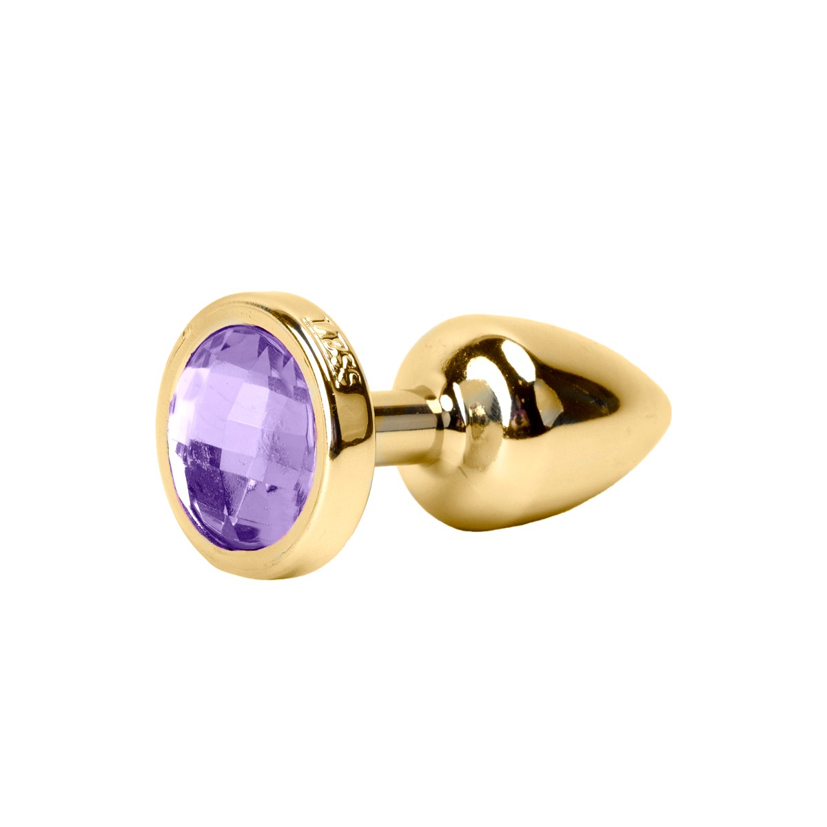 Plug Anal Dourado no tamanho "P" em ABS Atóxico com Formato Cônico e Detalhe de Joia - Hard Less | 6 x 2,6 cm | Disponível em 6 Cores - 3