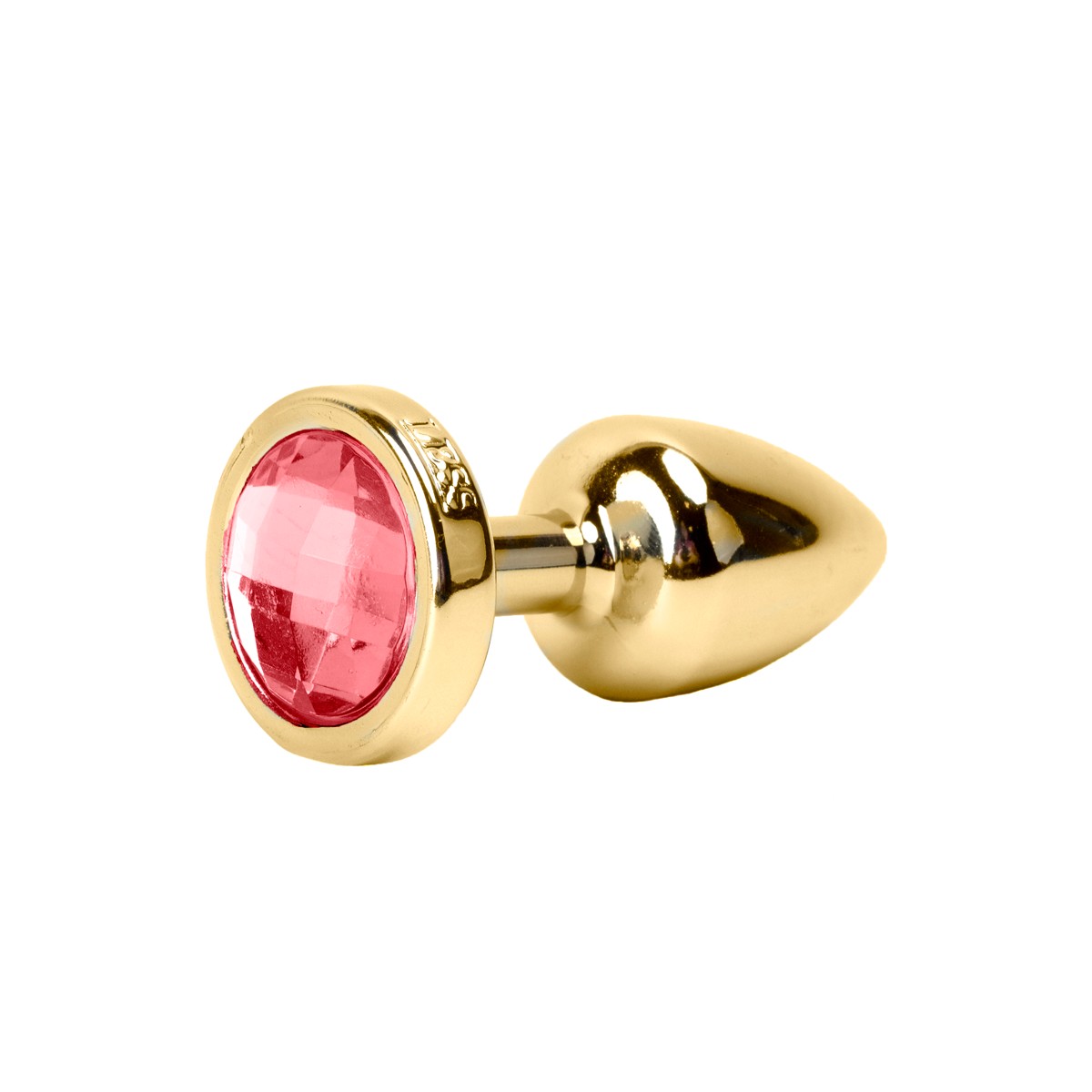 Plug Anal Dourado no tamanho "P" em ABS Atóxico com Formato Cônico e Detalhe de Joia - Hard Less | 6 x 2,6 cm | Disponível em 6 Cores - 4