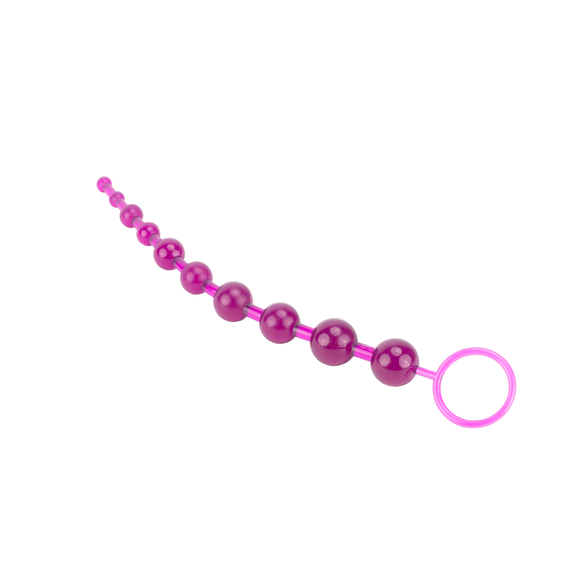 Plug Anal Escalonado 10 Esferas para Estimulação com Bolinha Tailandesa - Yaffa Lingerie | 26,5 x 2,3 cm - 2