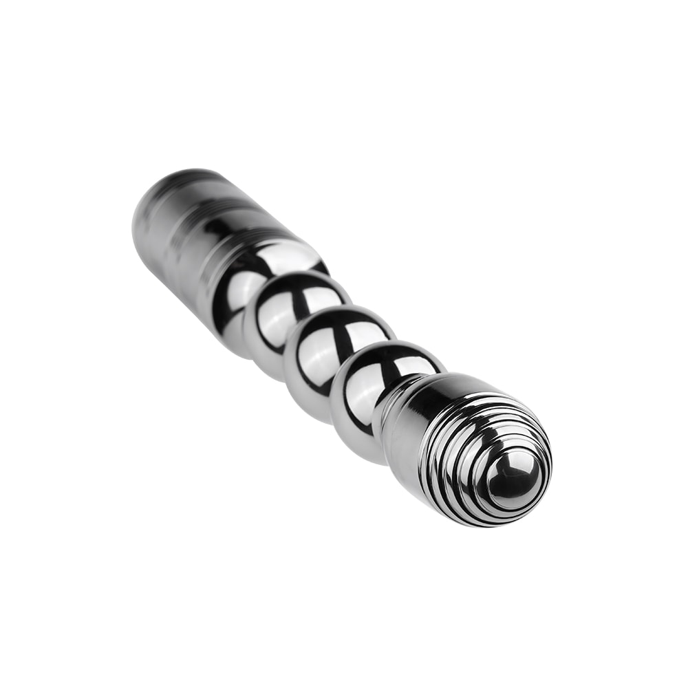 Plug Anal Escalonado em Aço com 10 Modos de Vibração e Carregamento via Cabo USB Magnético - Runyu | 14,5 x 3 cm - 5
