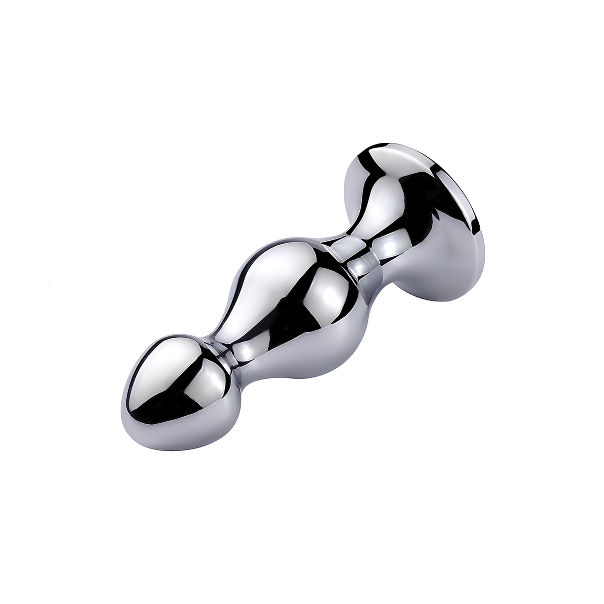 Plug Anal Escalonado em Aço Inoxidável com Joia na Base - Sexy Import | 12,4 x 5 cm | Disponível em 5 Cores - 2