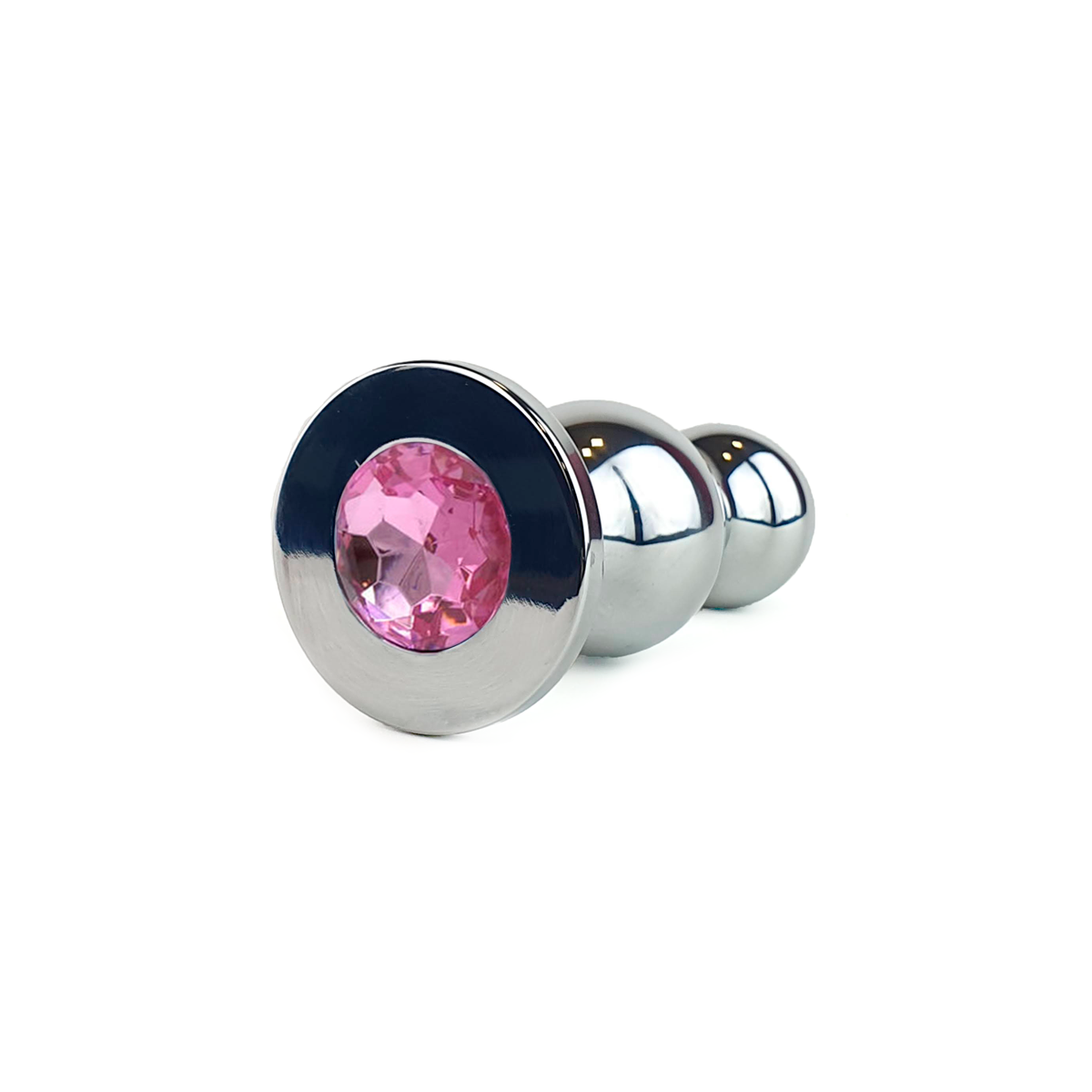 Plug Anal Escalonado em Aço Inoxidável com Joia na Base - Sexy Import | 12,4 x 5 cm | Disponível em 5 Cores - 7