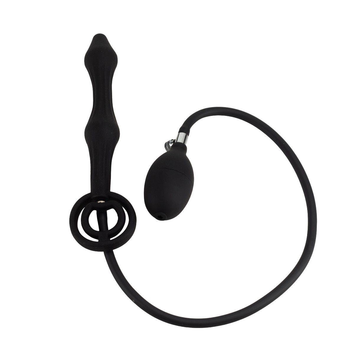 Plug Anal Escalonado com Esferas Internas, Anel Peniano Duplo e Bomba com Descompressão - SI | 17 x 3,1 cm - 3