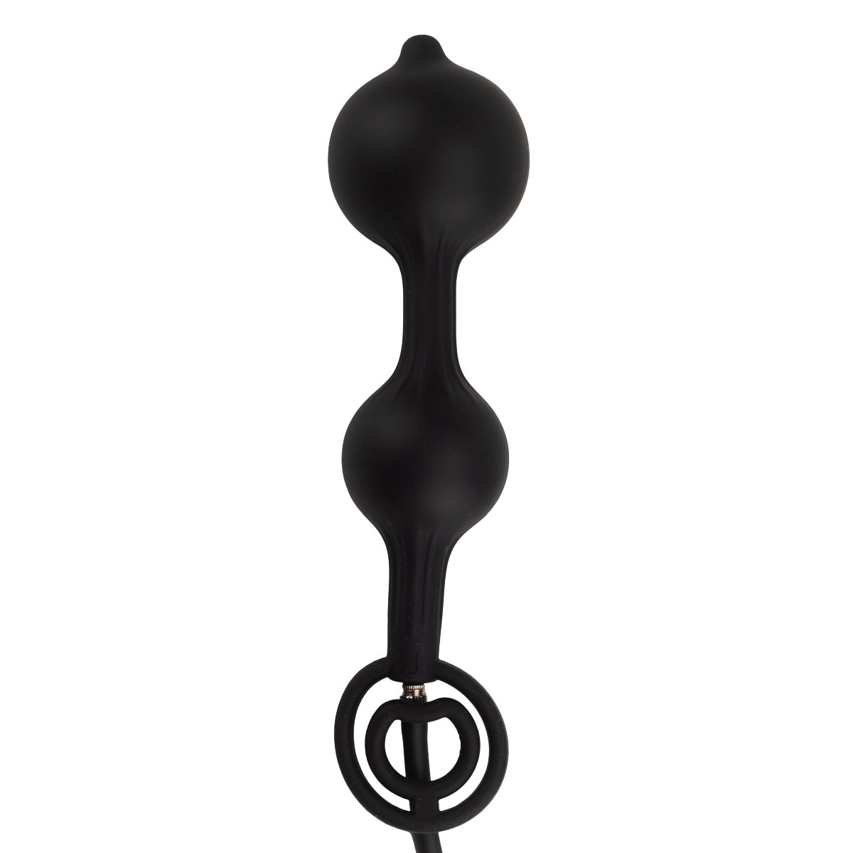 Plug Anal Escalonado com Esferas Internas, Anel Peniano Duplo e Bomba com Descompressão - SI | 17 x 3,1 cm - 7