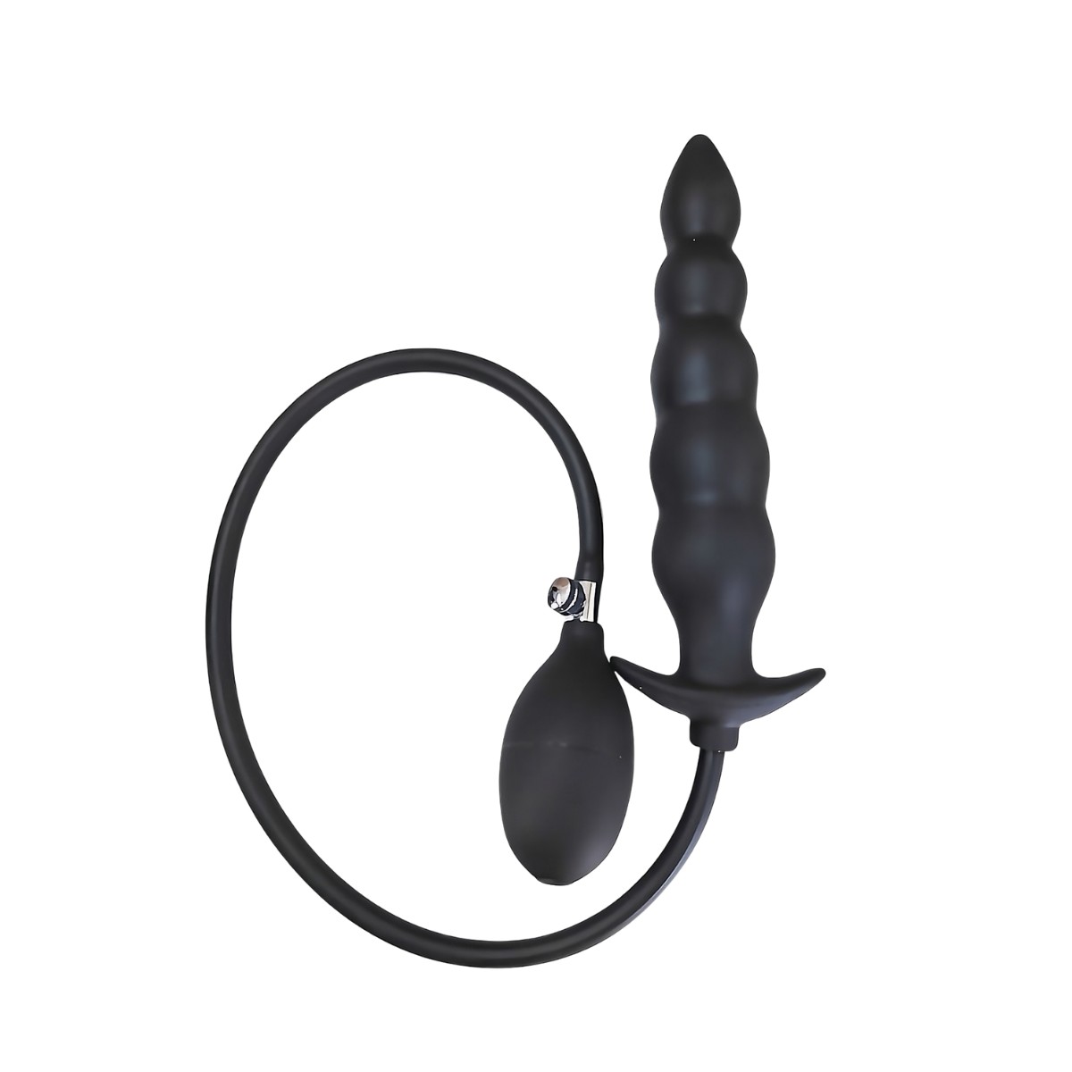 Plug Anal Escalonado Inflável com 5 Esferas em Silicone com Pera de Pressão | 17,5 x 3,8 cm - 5