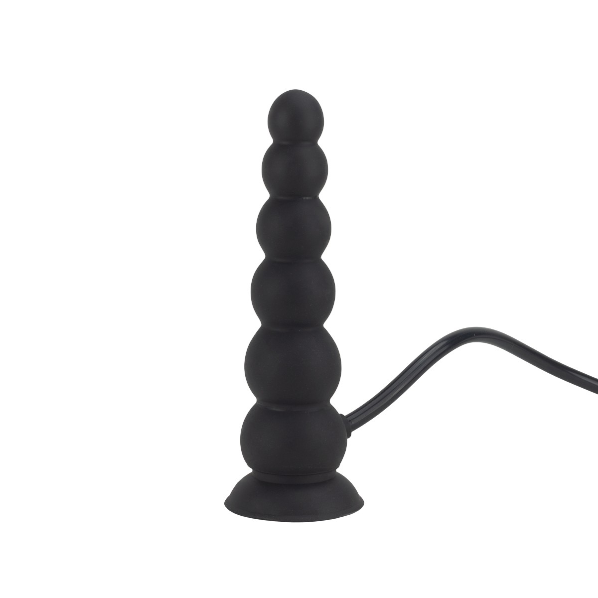 Plug Anal Escalonado Inflável em Silicone com Ventosa - SI | 15,5 x 4,9 cm - 4