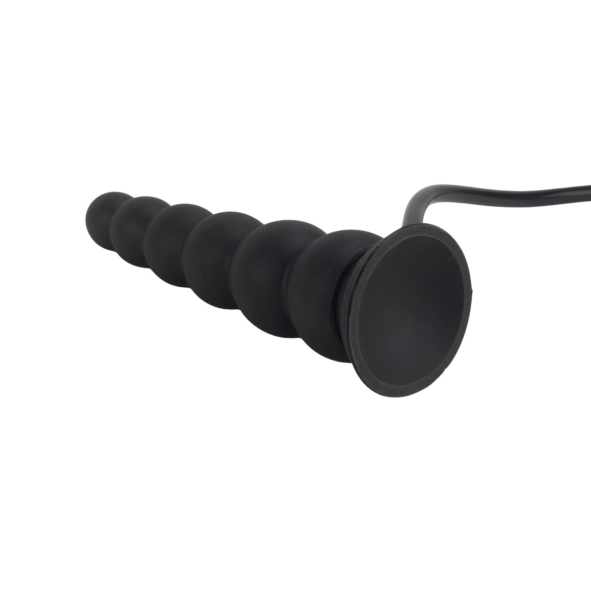 Plug Anal Escalonado Inflável em Silicone com Ventosa - SI | 15,5 x 4,9 cm - 6
