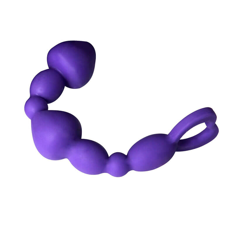 Plug Anal Escalonado em Silicone com Anel de Segurança | 15,5 x 2,5 cm - 3