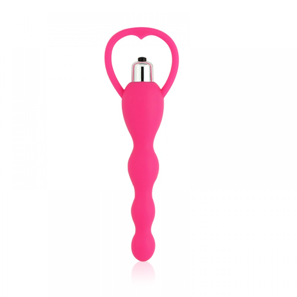 Plug Anal Escalonado em Silicone Cirúrgico com Vibração - XXOO | 12,5 x 3,2 cm | Disponível em 2 Cores - 7