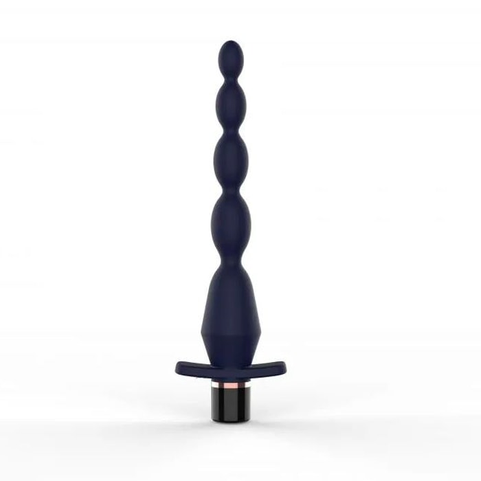 Plug Anal Escalonado em Silicone, Recarregável e 10 Modos de Vibração - Topo Toys Vibro Luxe V | 18,5 x 2,5 cm - 2