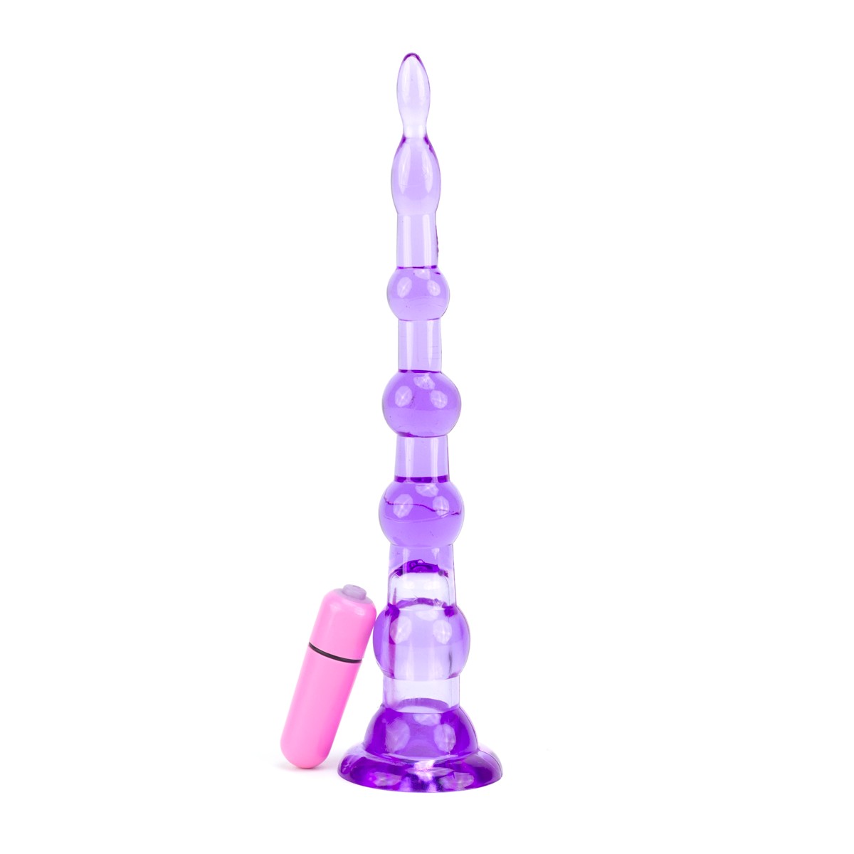 Plug Anal com Esferas Gradativas e Cápsula Vibratória - Pyramid Gels | 20,5 x 3 cm | Disponível em 3 Cores - 5