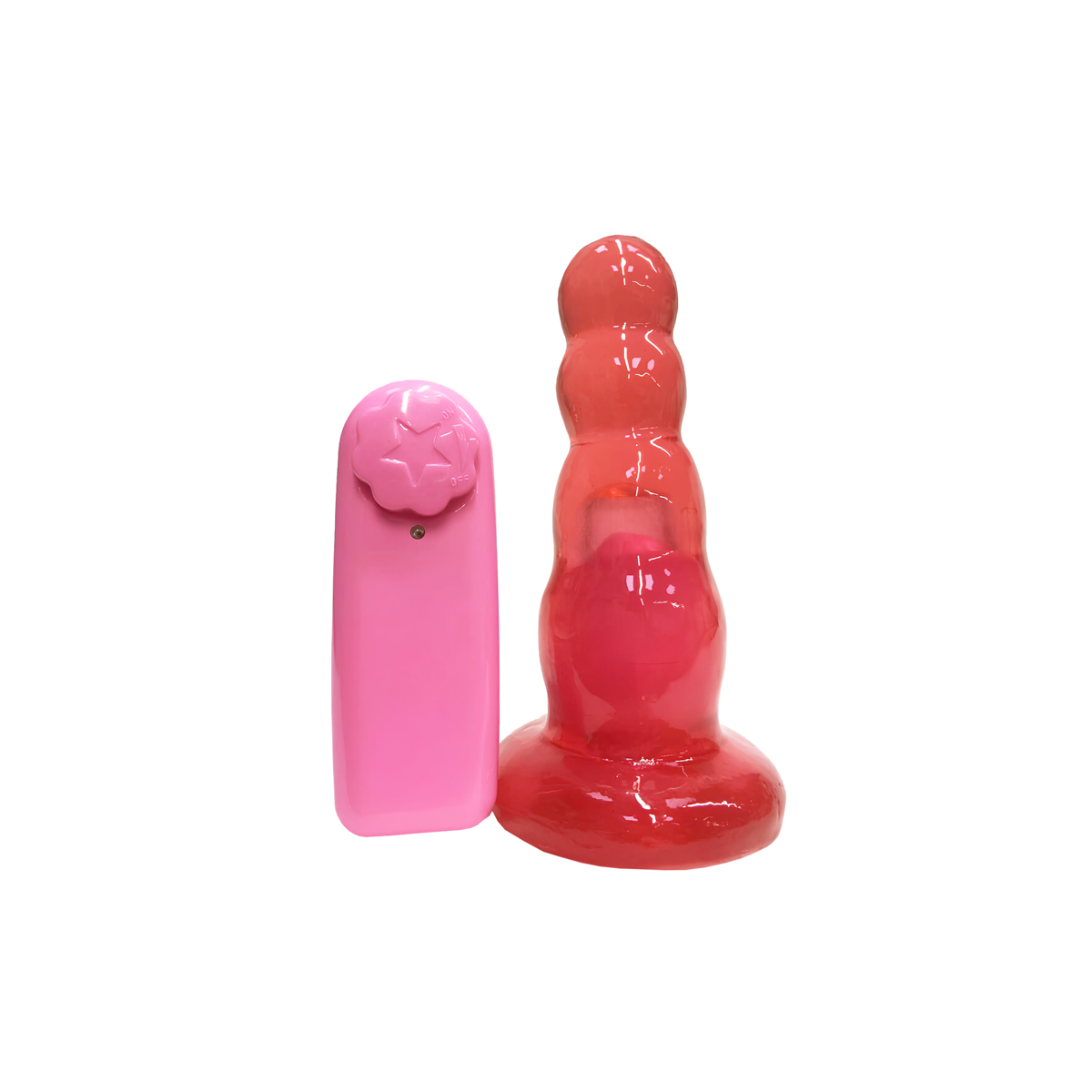 Plug Anal Escalonado com Vibração Multivelocidade, Controle Remoto e Base de Suporte - Magic Sexy | 13 x 3,9 cm | Disponível em 5 Cores - 1