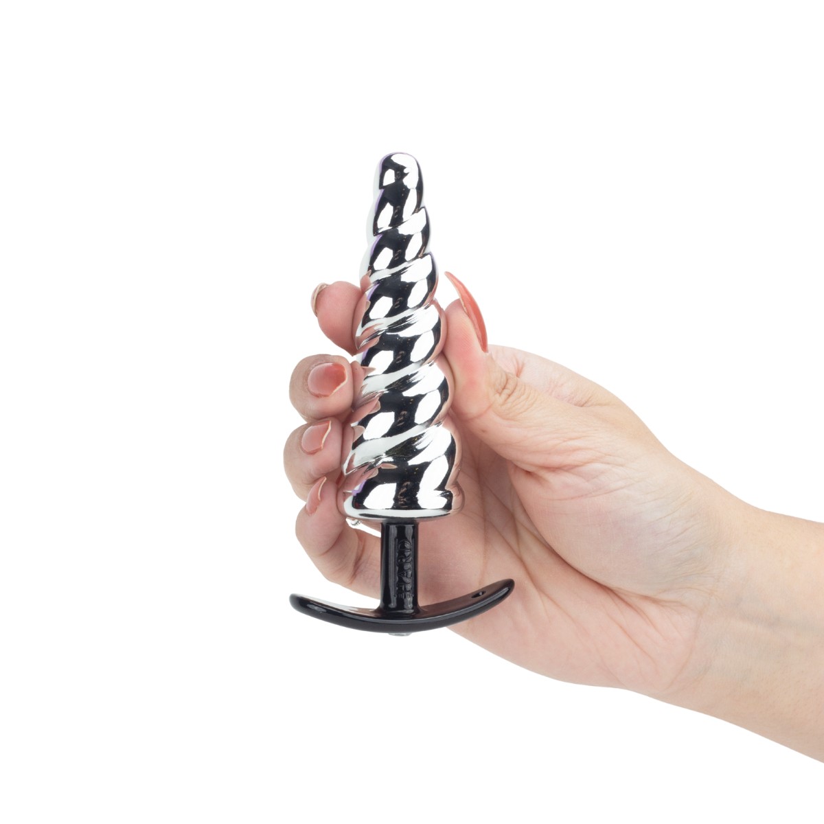 Plug Anal em Formato Espiral com Pedra na Base e Compartimento Secreto - Hard Secret Bag | 12,5 x 3,4 cm | Disponível em 7 Cores - 12
