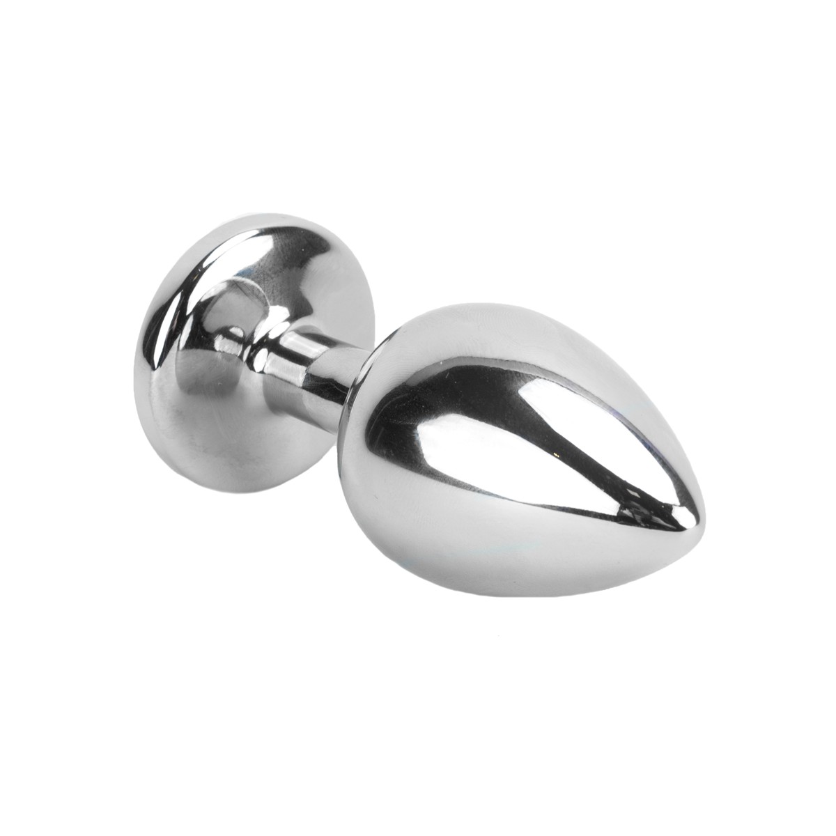 Plug Anal "Tamanho G" em Aço com Pedra de Cristal, Sino e Guia de Corrente | 6 x 4 cm | Disponível em 3 Cores - 11