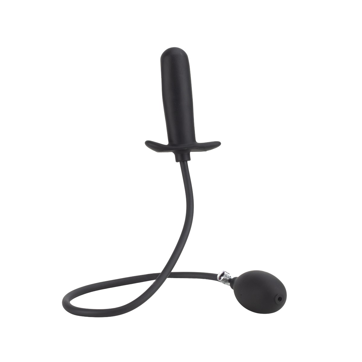 Plug Anal "G" Inflável em Silicone com Formato Cilíndrico, Alça de Segurança e Válvula de Descompressão | 10 x 3,2 cm - 2