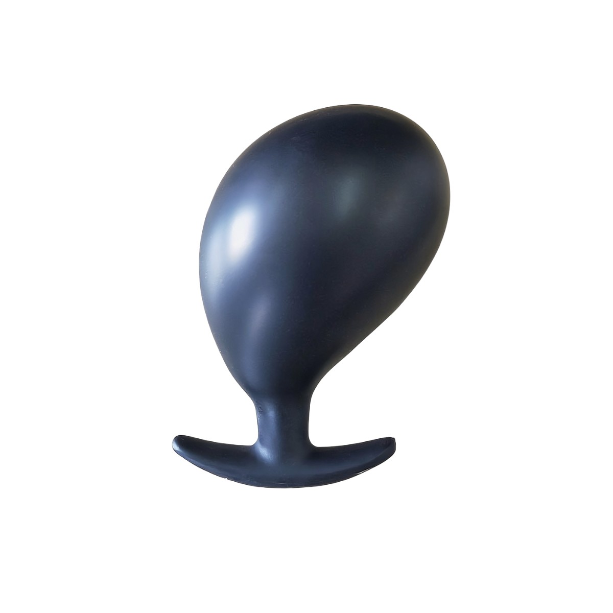 Plug Anal "P" Anatômico Inflável em Silicone com Alça de Segurança, Pera Insufladora e Válvula de Descompressão do Ar | 6,5 x 2,9 cm - 6