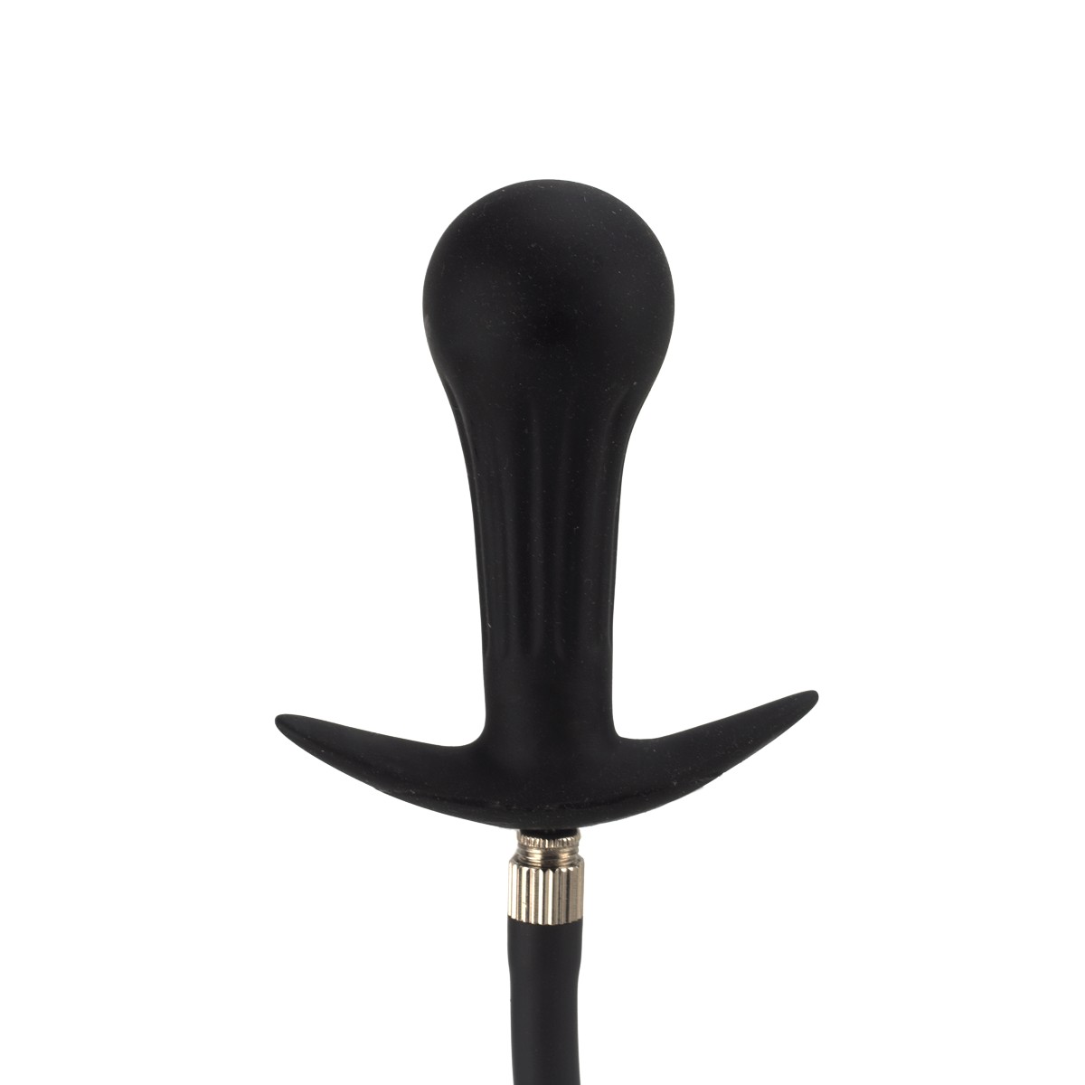 Plug Anal "P" Inflável em Silicone com Esfera Interna e Válvula de Descompressão - SI | 6,5 x 2,9 cm - 3