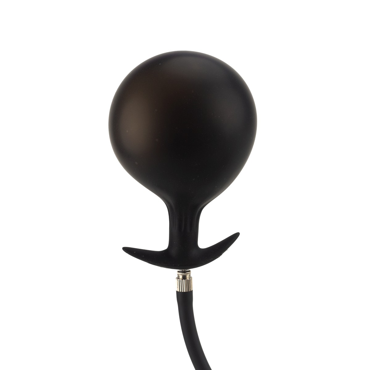 Plug Anal "P" Inflável em Silicone com Esfera Interna e Válvula de Descompressão - SI | 6,5 x 2,9 cm - 5