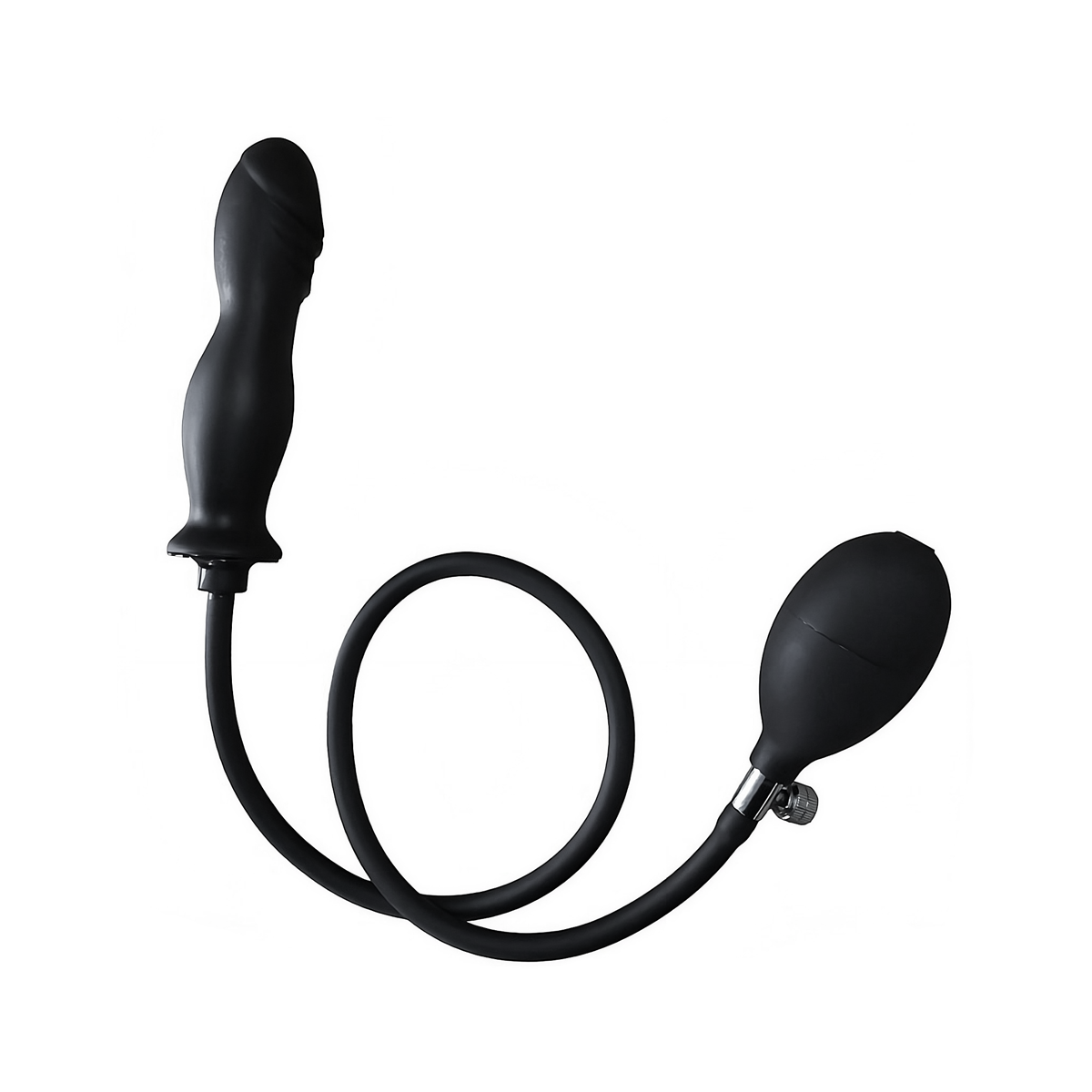Plug Anal Inflável em Silicone com Glande e Pera de Pressão - SI | 14 x 3,8 cm - 4