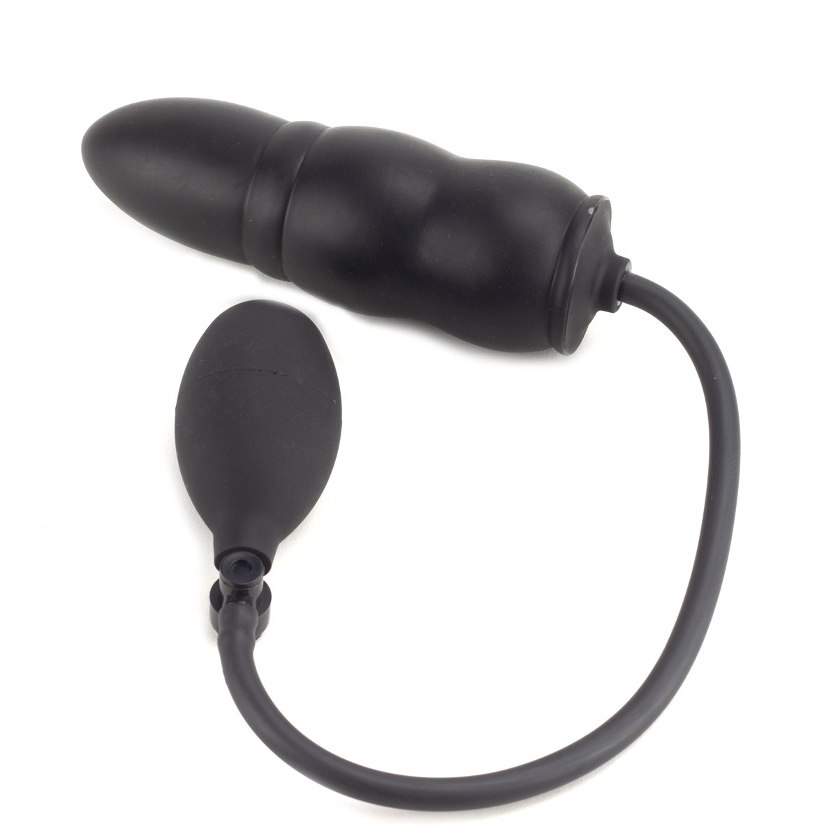 Plug Anal Inflável em Silicone com Pera Insufladora e Válvula de Descompressão do Ar - 14,5 x 4,5 cm - 4