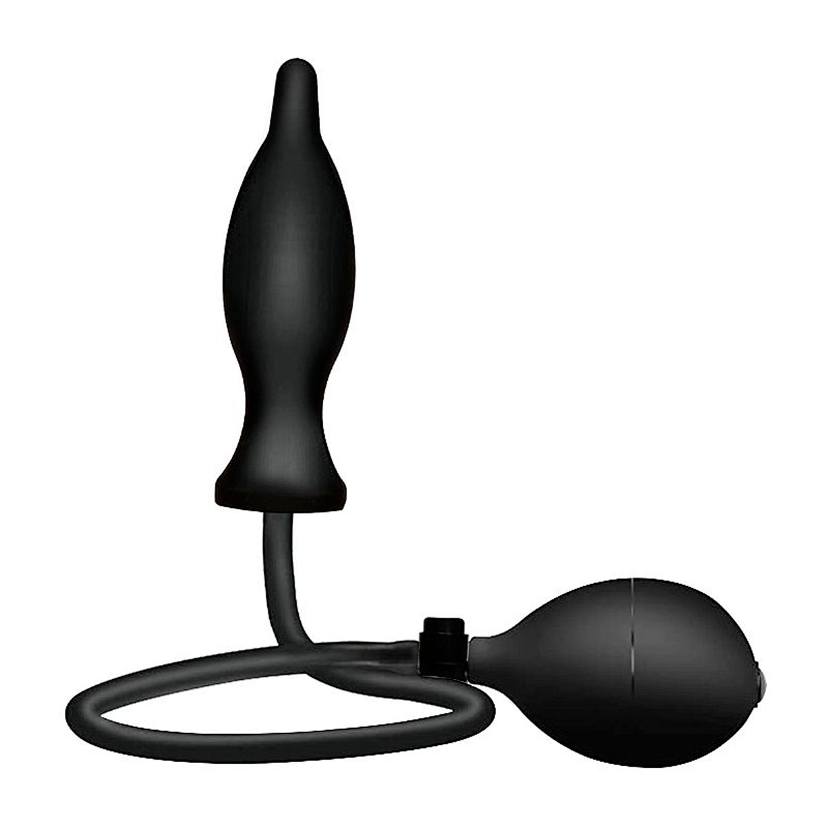 Plug Anal Inflável em Silicone com Pera Insufladora e Válvula de Descompressão do Ar - 10,5 x 3,4 cm - 3