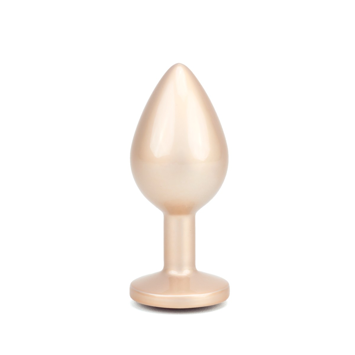 Plug Anal de Luxo no Tamanho "M" com Brilho Acetinado e Pedra na Base - Vip Mix | 6,7 x 3,3 cm | Disponível em 2 Cores - 3