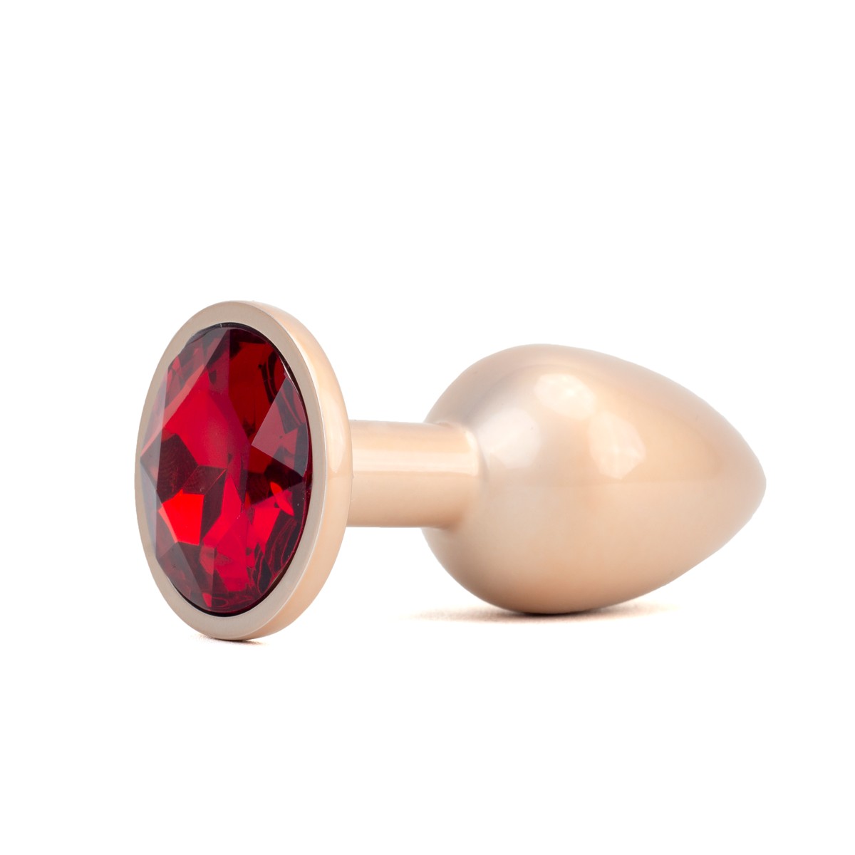 Plug Anal de Luxo no Tamanho "P" com Brilho Acetinado e Pedra na Base - Vip Mix | 6 x 2,7 cm | Disponível em 2 Cores - 4
