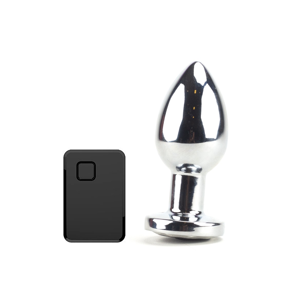 Plug Anal "M" em Aço com Formato Cônico, 9 Modos de Vibração e Controle Remoto Sem Fio - SI Arthur | 7,2 x 3,3 cm - 2