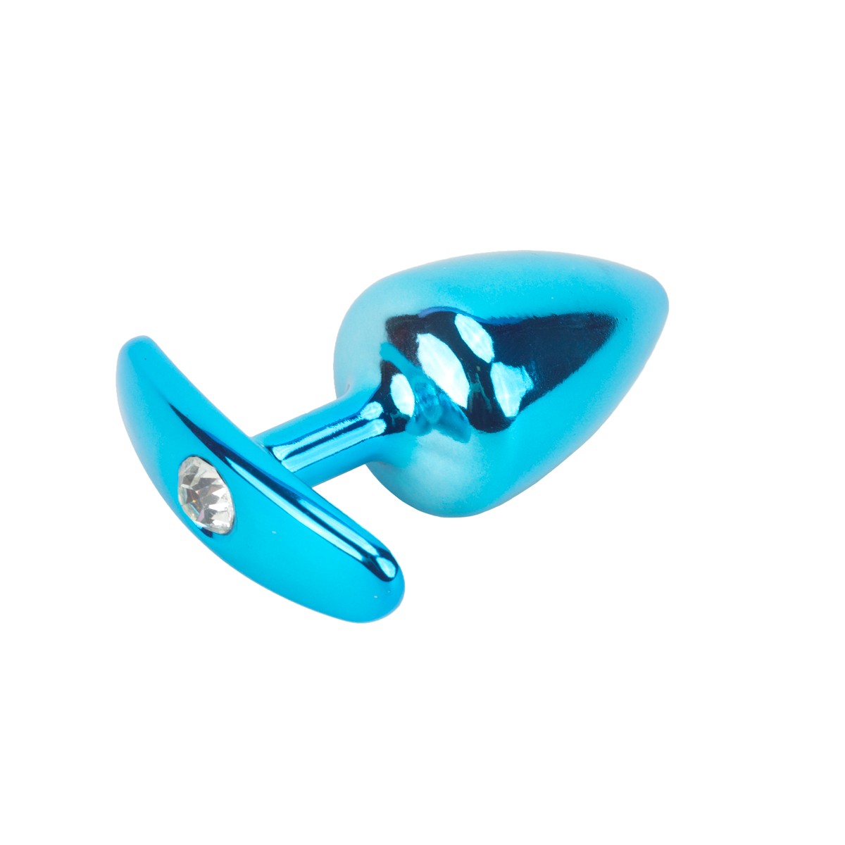Plug Anal "M" Cônico em Metal com Strass e Base Removível - Hard | 6,8 x 3,2 cm | Disponível em 7 Cores - 5