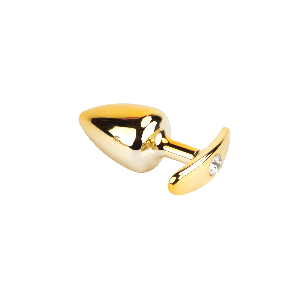 Kit Plug Anal "M" em Formato Cônico Dourado com 4 Alças Removíveis e Detalhe de Joias - Hard Anal Kit | 6,6 x 3,2 cm - 4