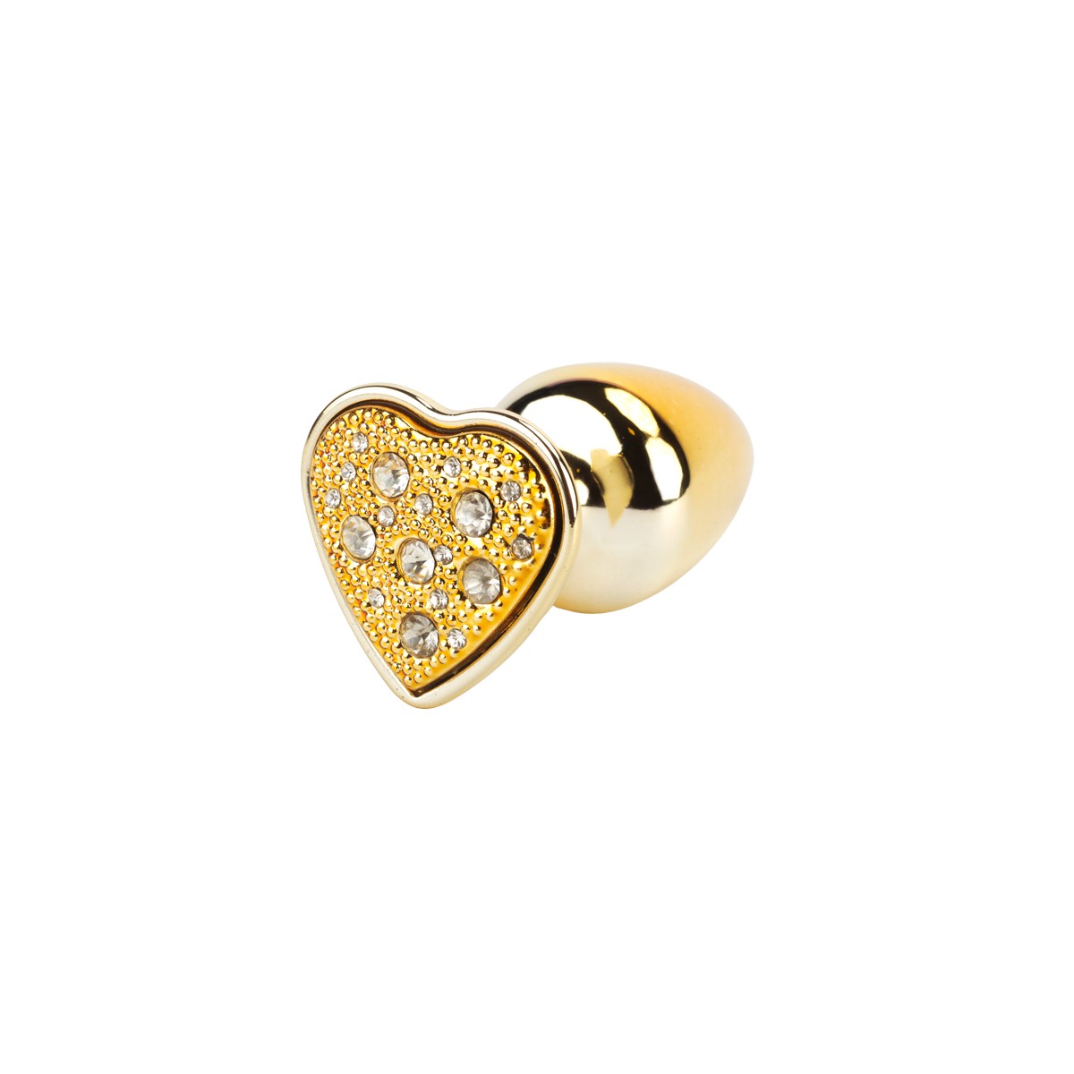Kit Plug Anal "M" em Formato Cônico Dourado com 4 Alças Removíveis e Detalhe de Joias - Hard Anal Kit | 6,6 x 3,2 cm - 5