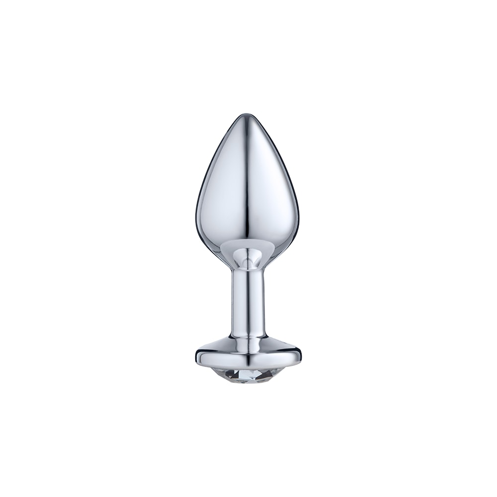 Plug Anal "M" no Formato Cônico, Metalizado com Detalhe de Pedra - Sexy Fantasy Lite | 7,5 x 3,2 cm | Disponível em 5 Cores - 12